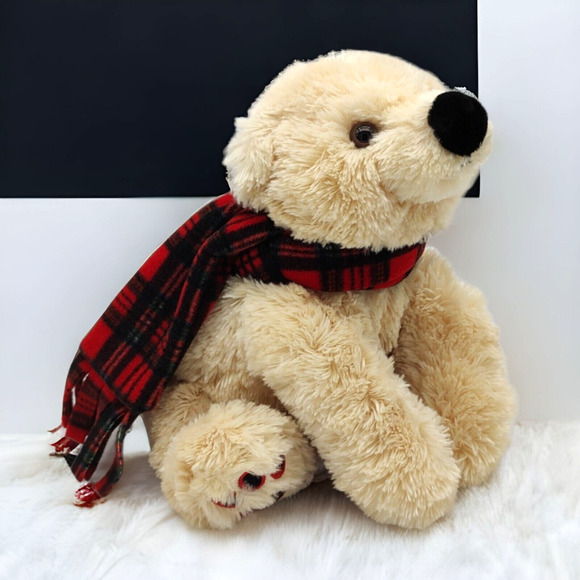 Creamy Tan Super Soft Floppy 17" Eddie Bauer Teddy Bear Stuffed Animal Plush Toy - Picture 9 of 12